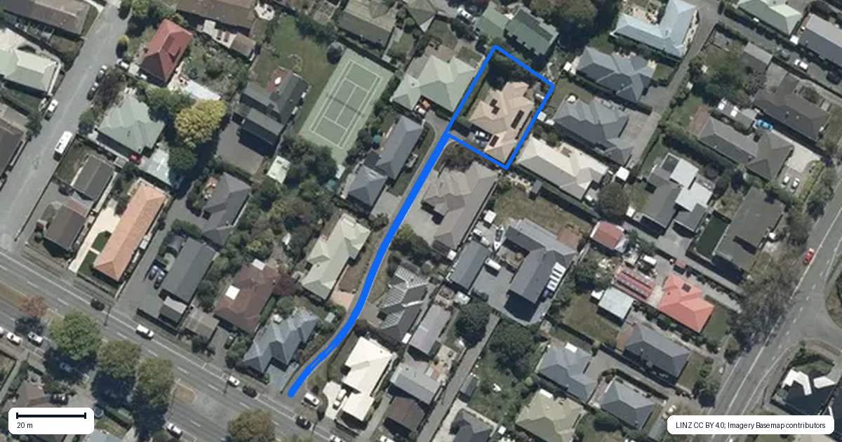 Property context map for 432C Harewood Road, Harewood, Christchurch