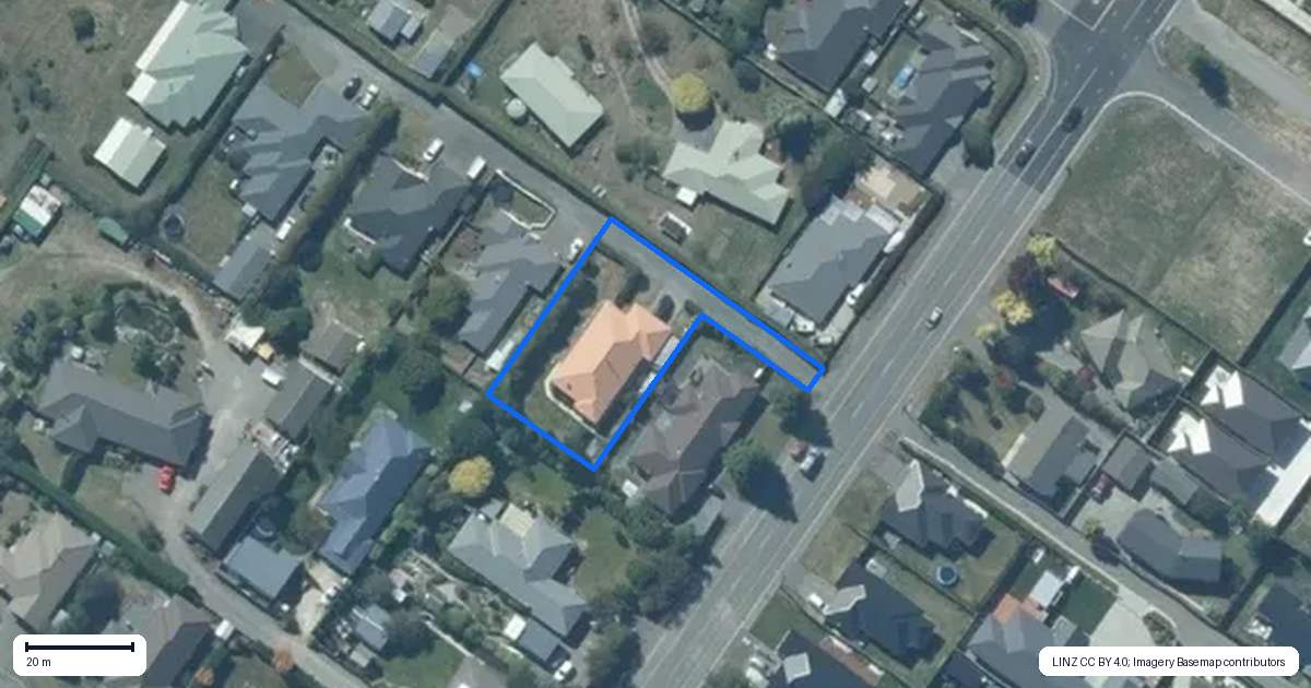 Property context map for 136B Brookside Road, Rolleston