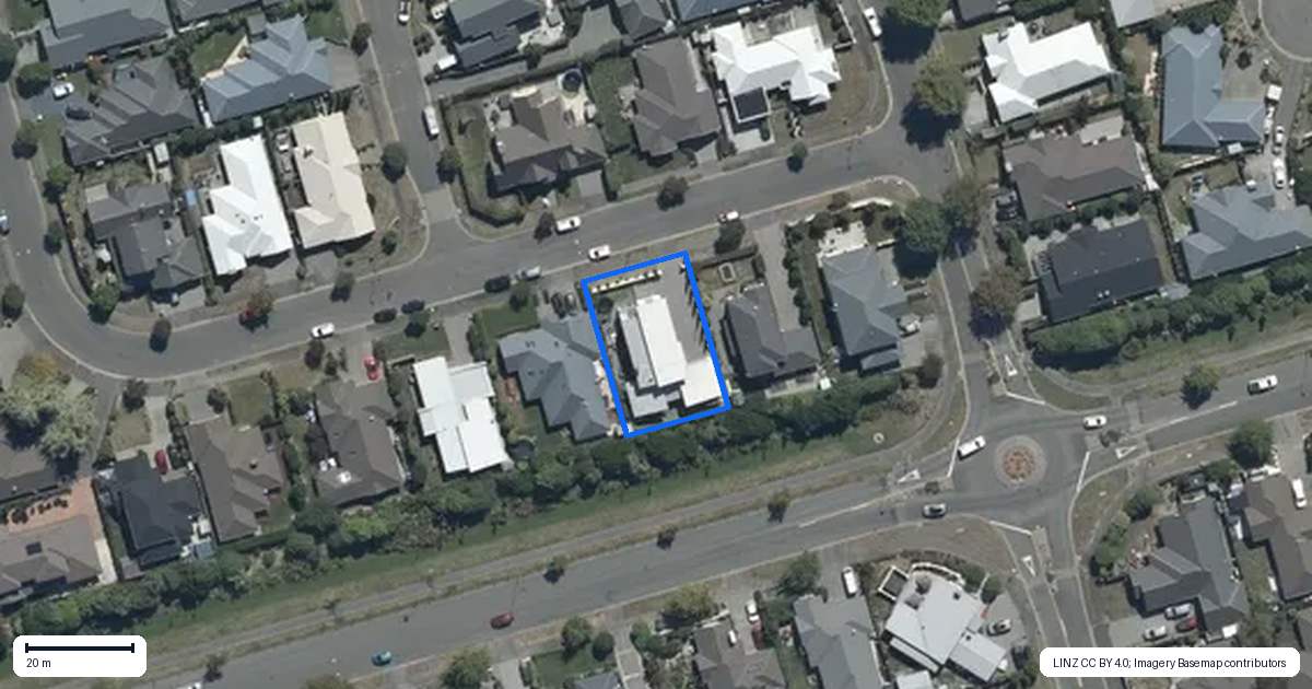 Property context map for 66 Reka Street, Parklands, Christchurch