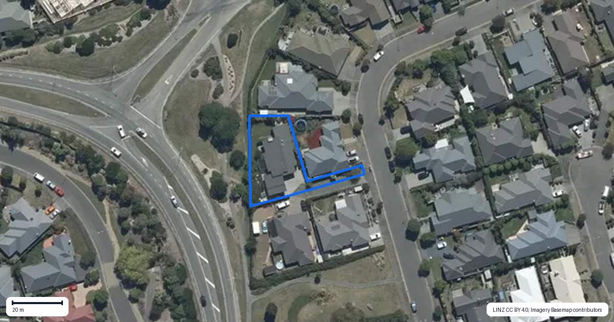 Property context map for 42 Reka Street, Parklands, Christchurch
