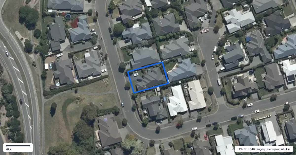 Property context map for 31 Reka Street, Parklands, Christchurch