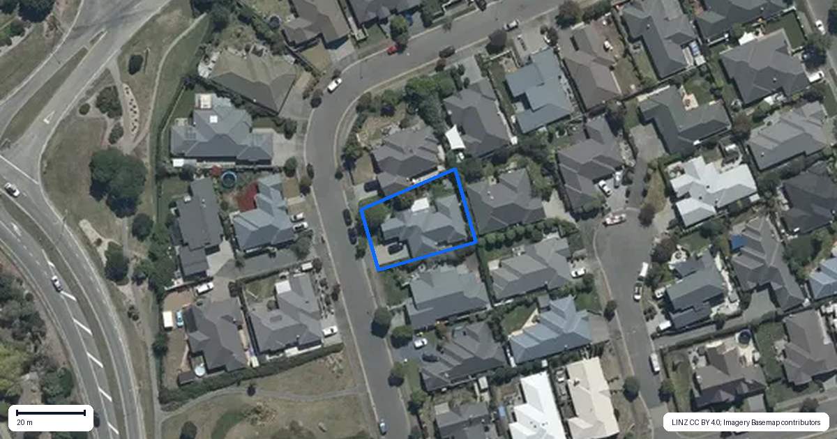 Property context map for 27 Reka Street, Parklands, Christchurch