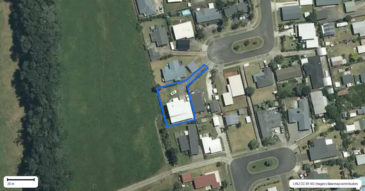 Property context map for 14 Clipper Place, Whitianga