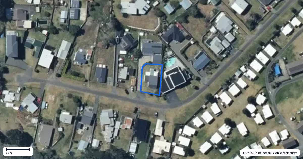 Property context map for 13 Barber Street, Foxton Beach, Foxton