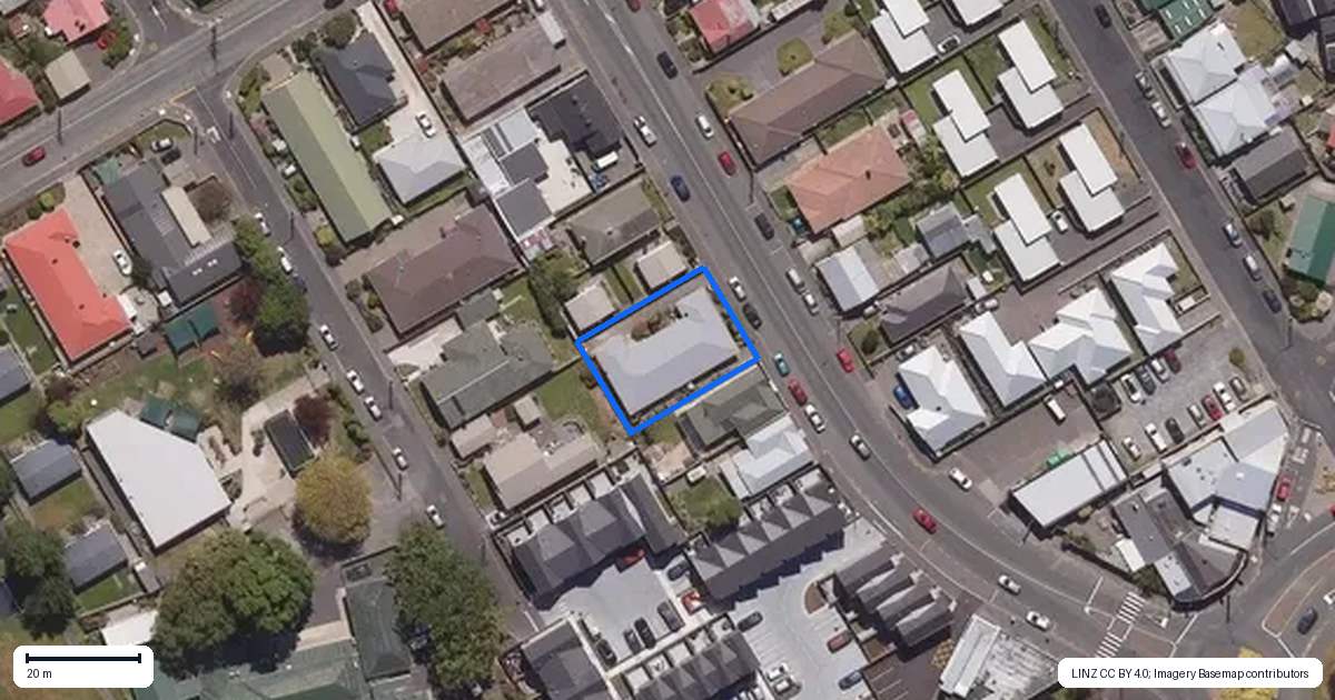 Property context map for 62A David Street, Caversham, Dunedin