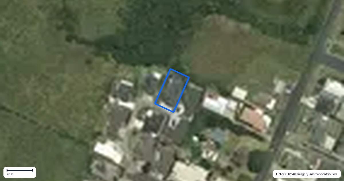 Property context map for 23 Hua Place, Tuakau