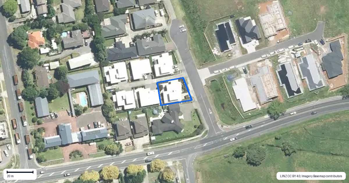 Property context map for 3 Willowgrange Place, Pukekohe