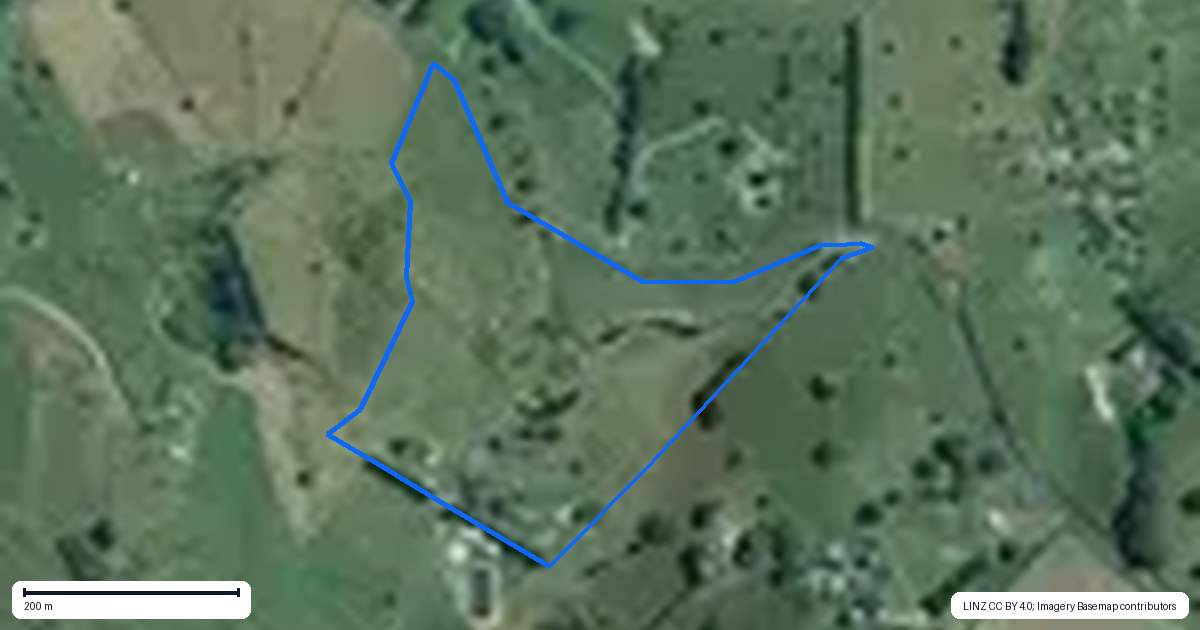 Property context map for 105 Taotaoroa Road, Karapiro, Cambridge