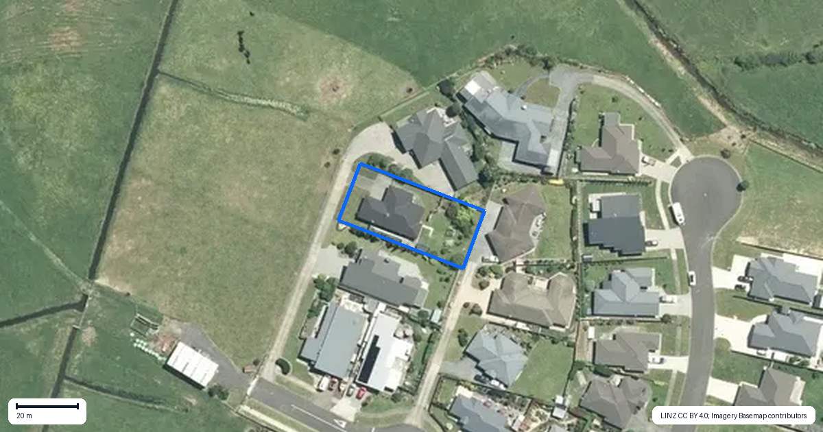 Property context map for 1B Rata Lane, Paeroa