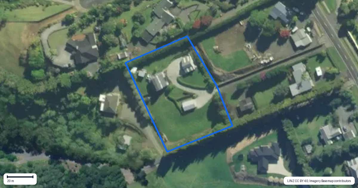 Property context map for 57 Access Road, Kerikeri