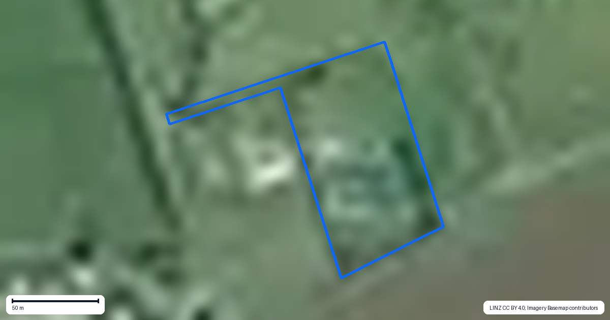 Property context map for 12 Belcher Road, Te Kauwhata