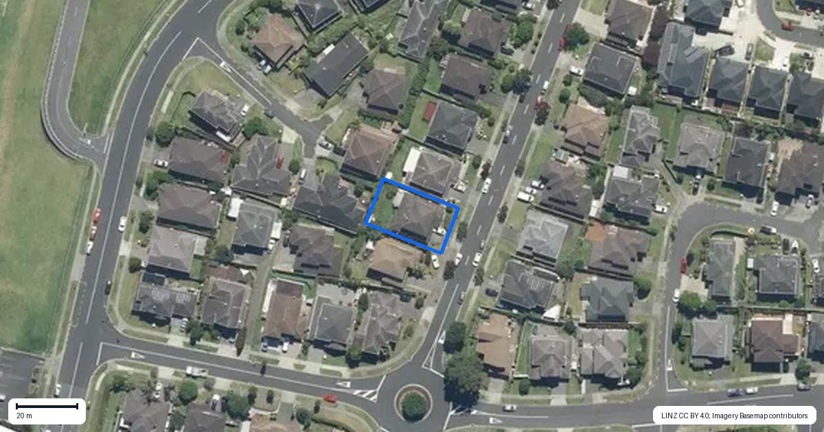 Property context map for 21 Amaretto Avenue, Flat Bush, Auckland