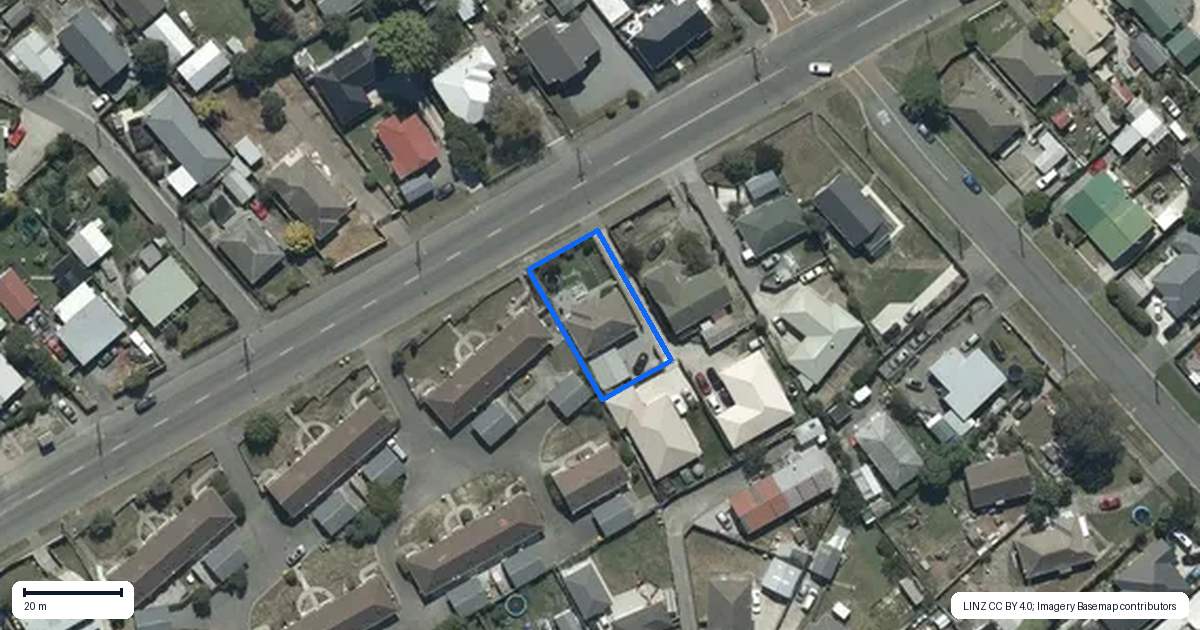 Property context map for 420 Pages Road, Aranui, Christchurch