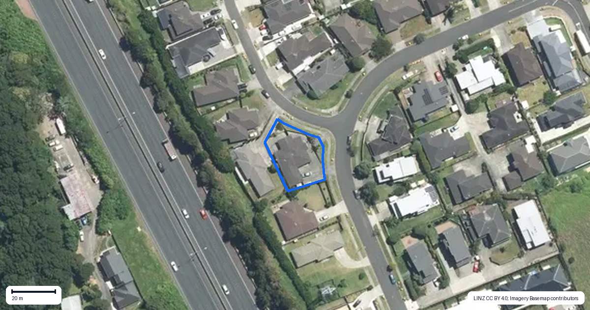 Property context map for 2 Goh Place, Manurewa, Auckland