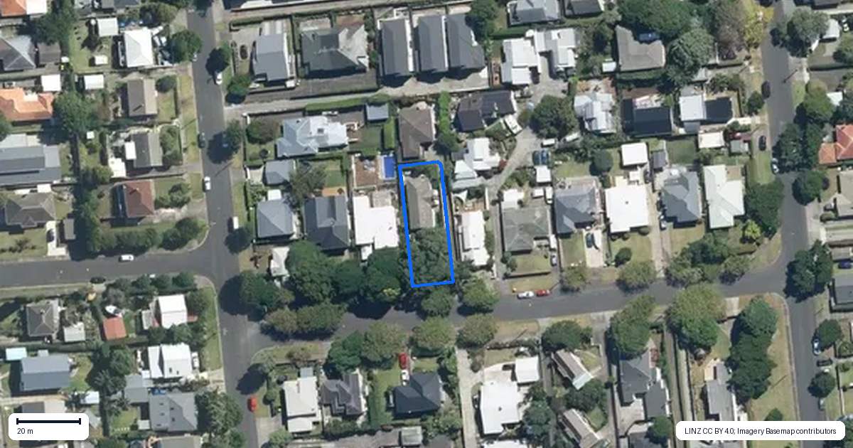 Property context map for 8 Taiere Terrace, Onehunga, Auckland