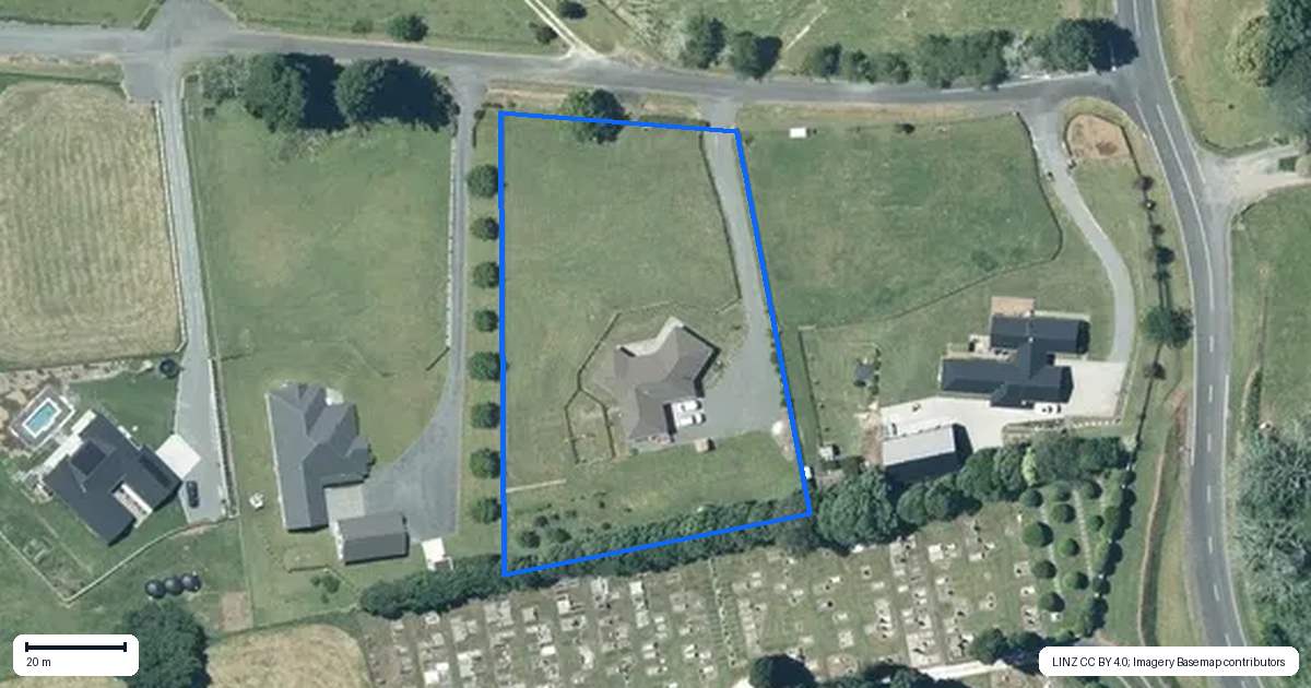 Property context map for 7 Reynolds Road, Te Kuiti