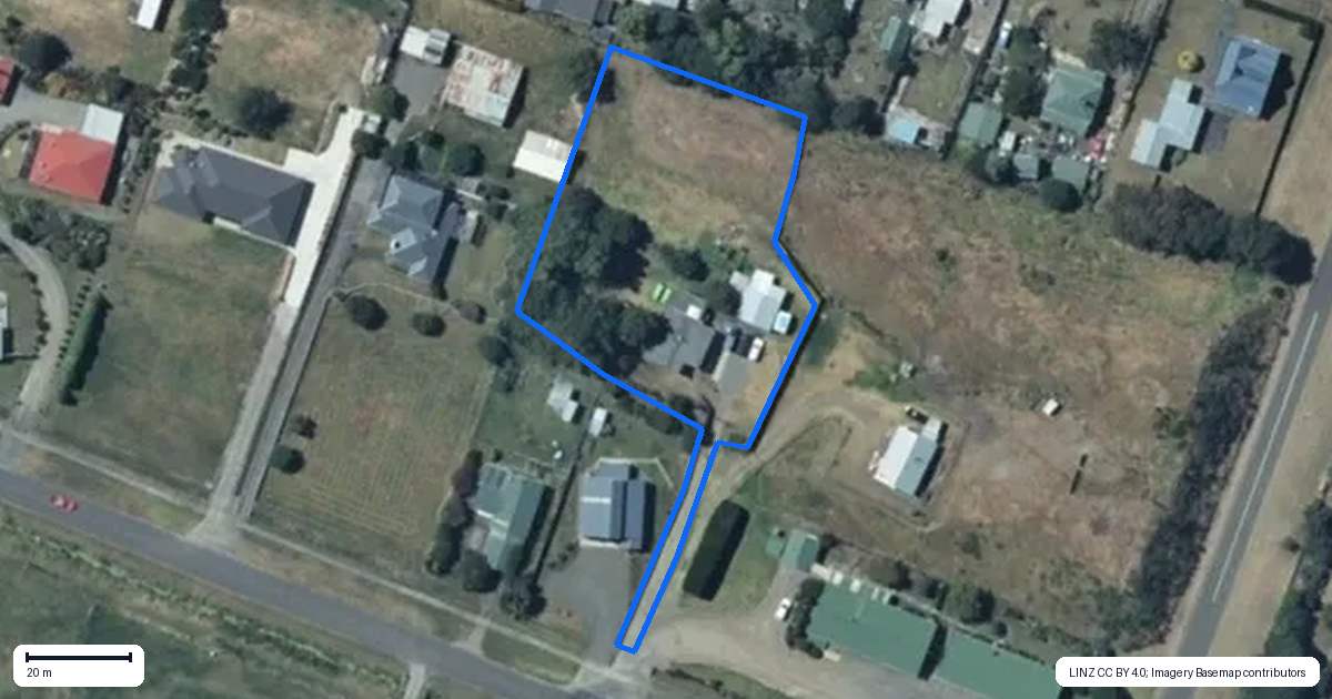 Property context map for 23B Purcell Street, Foxton