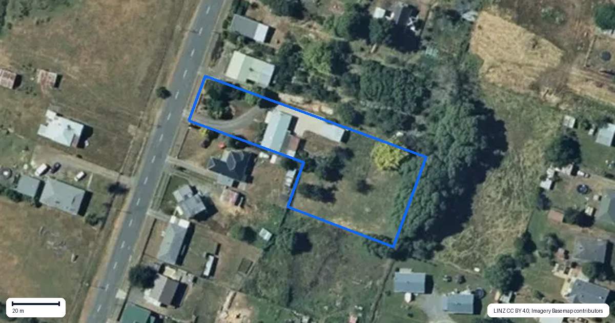 Property context map for 27 Ballance Street, Raetihi