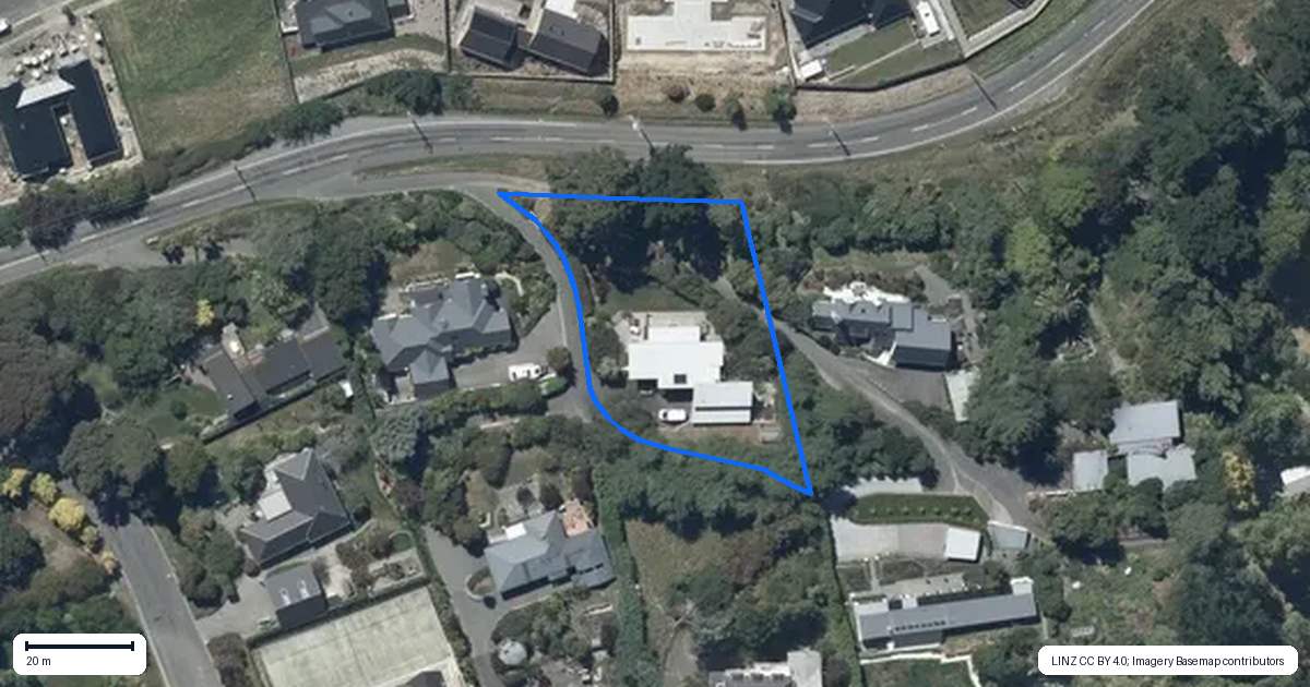 Property context map for 853 Cashmere Road, Halswell, Christchurch