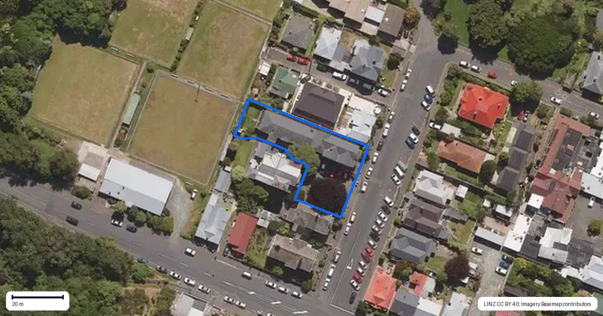 Property context map for 182A Queen Street, North Dunedin, Dunedin