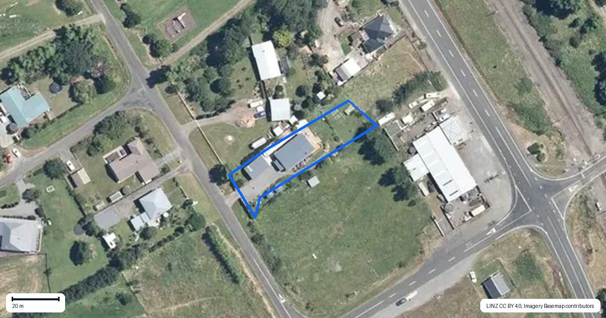Property context map for 42 Hastings Street, Halcombe