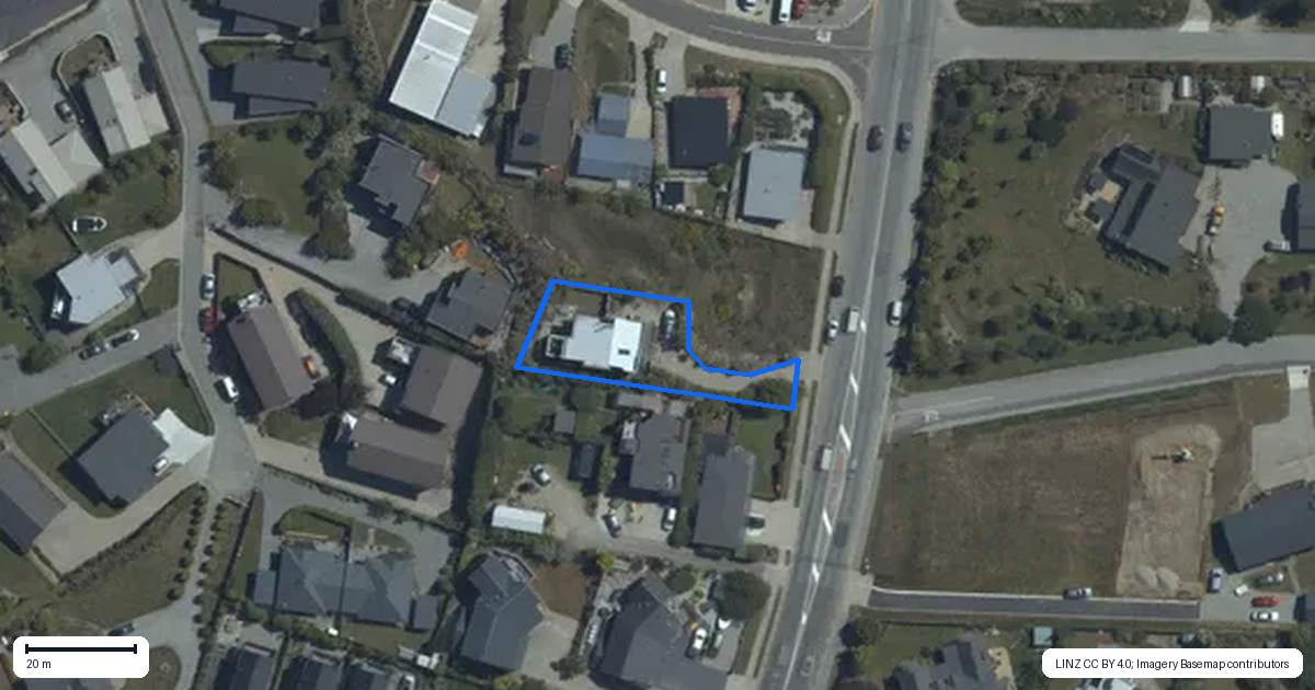Property context map for 120 Anderson Road, Wanaka