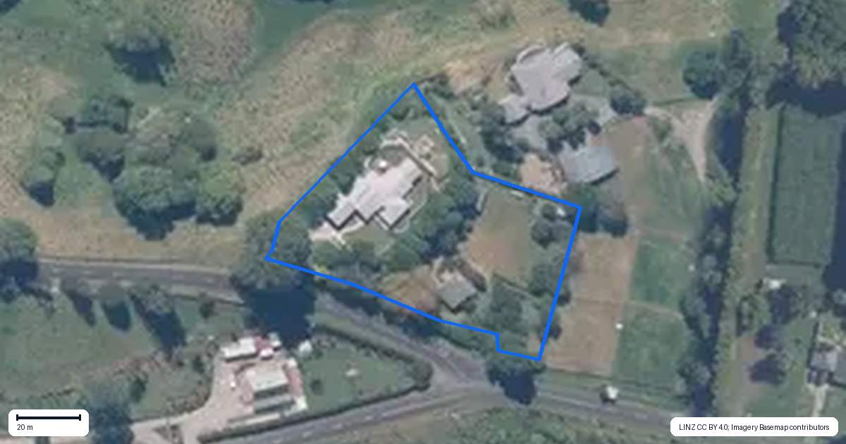 Property context map for 6 Grammer Road, Tahawai