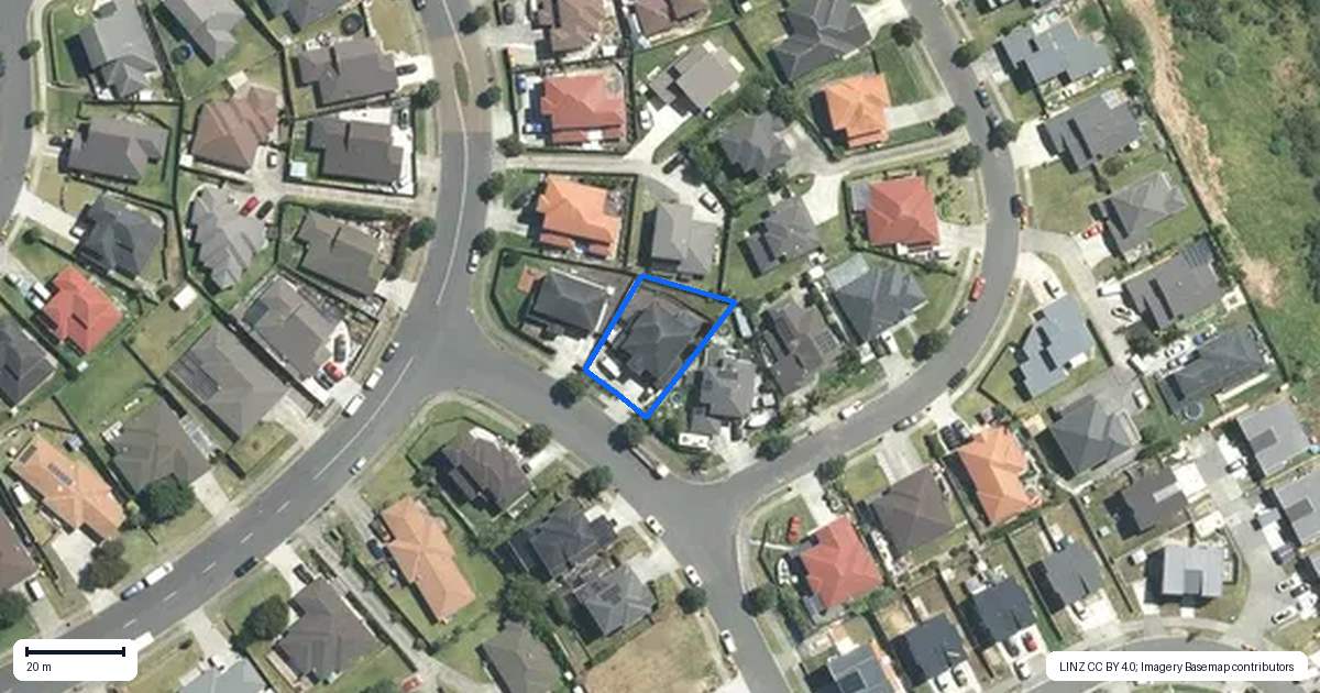 Property context map for 4 Crestview Rise, Papakura