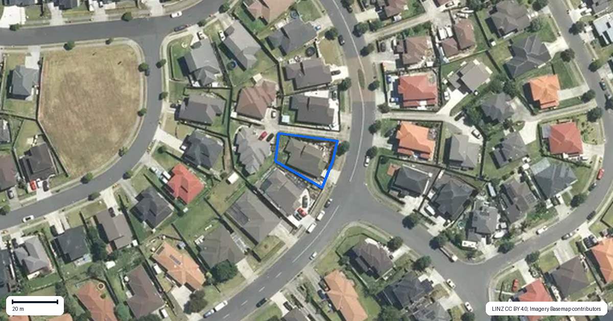Property context map for 40 Keri Vista Rise, Papakura