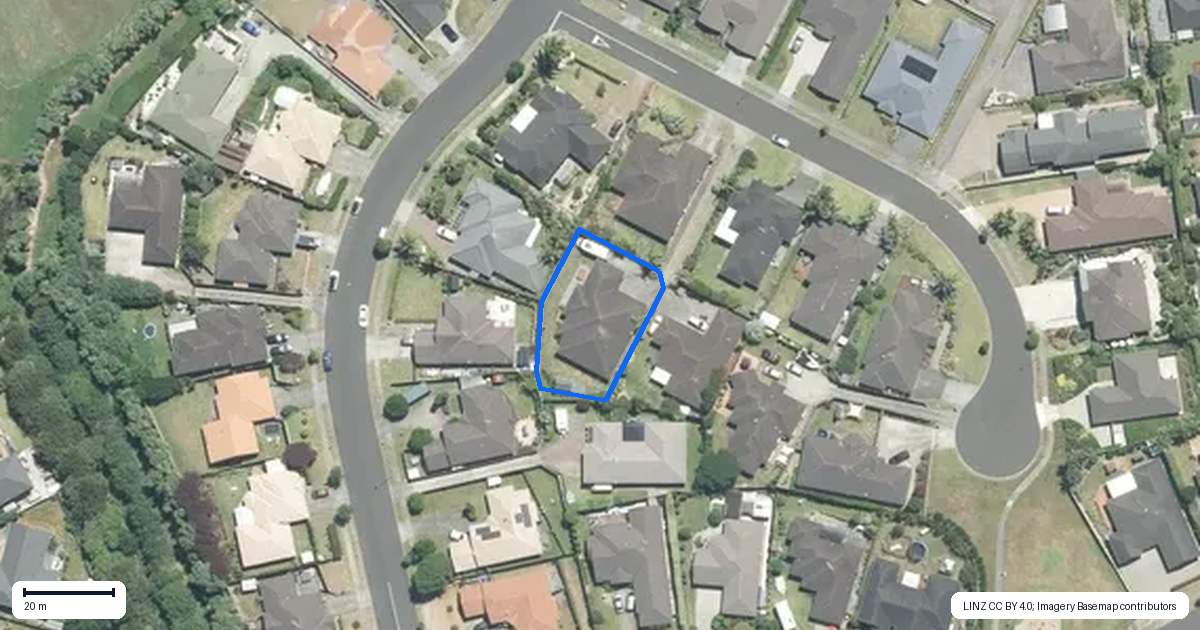 Property context map for 6 Waynes Place, Pukekohe
