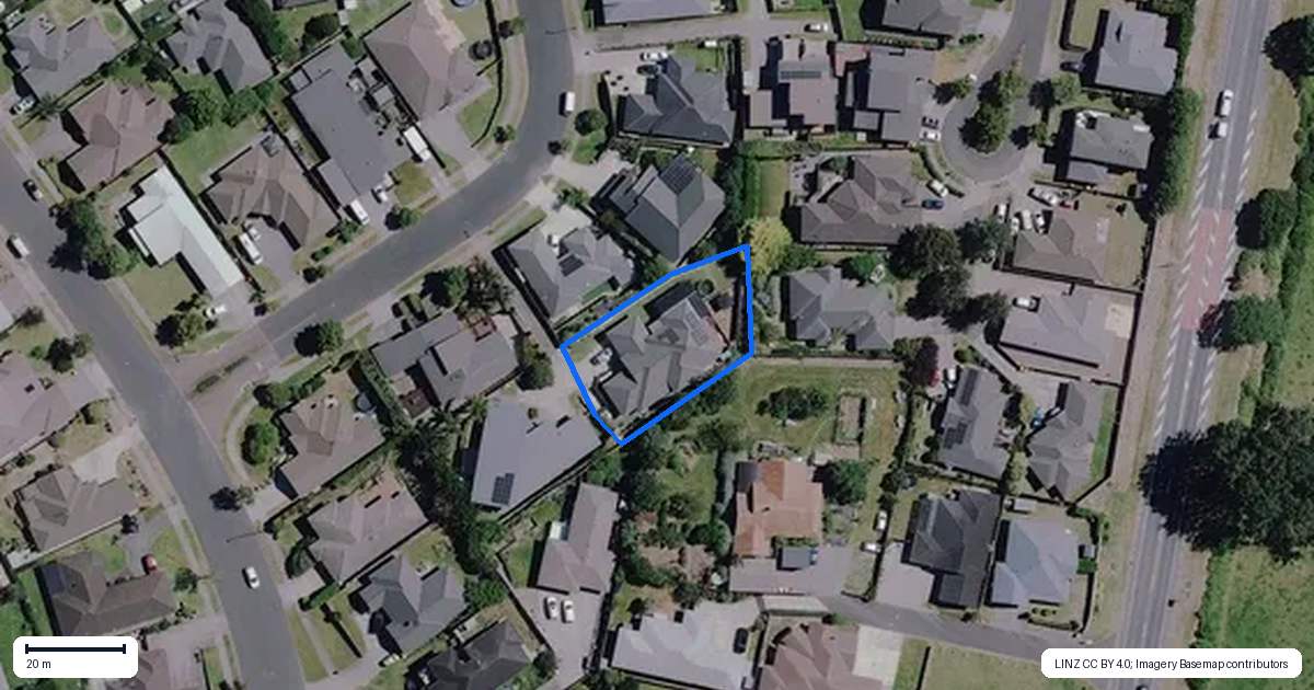 Property context map for 8 Heathfield Avenue, Huntington, Hamilton