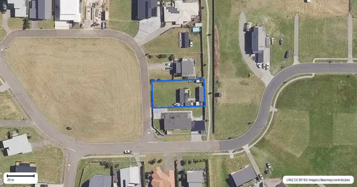 Property context map for 21 Rimu Rimu Key, Waiotahe, Opotiki