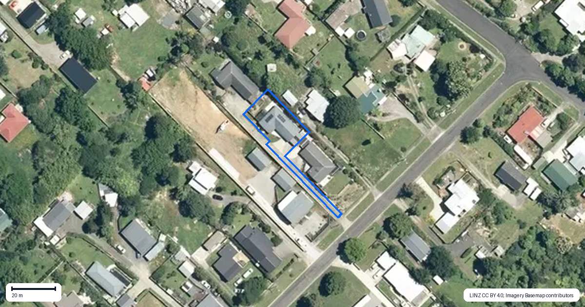 Property context map for 17A George Street, Waihi