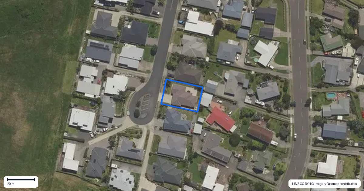 Property context map for 14 Omega Place, Coastlands, Whakatane