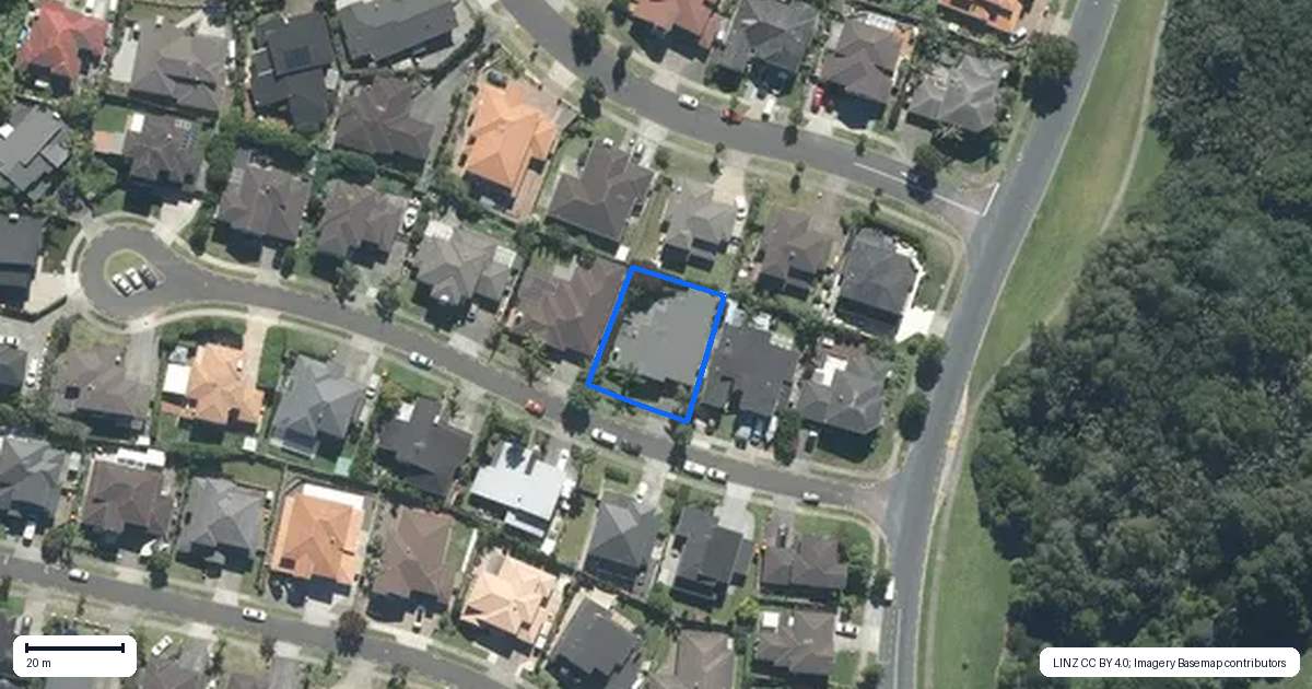 Property context map for 5 Chard Place, Flat Bush, Auckland