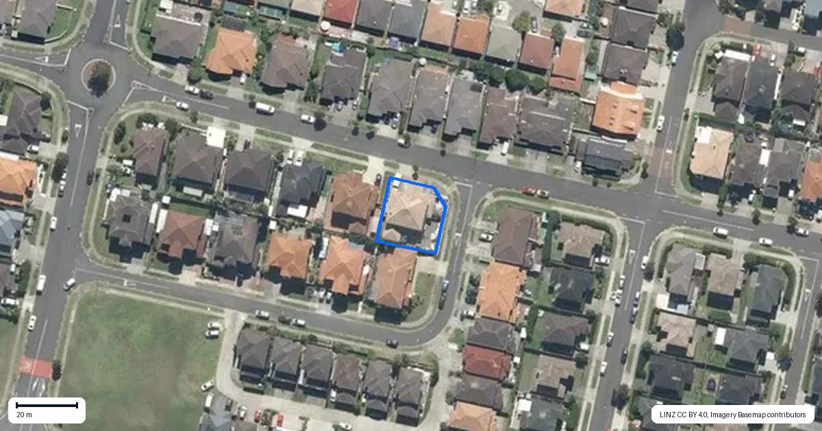 Property context map for 20 Kestev Drive, Flat Bush, Auckland