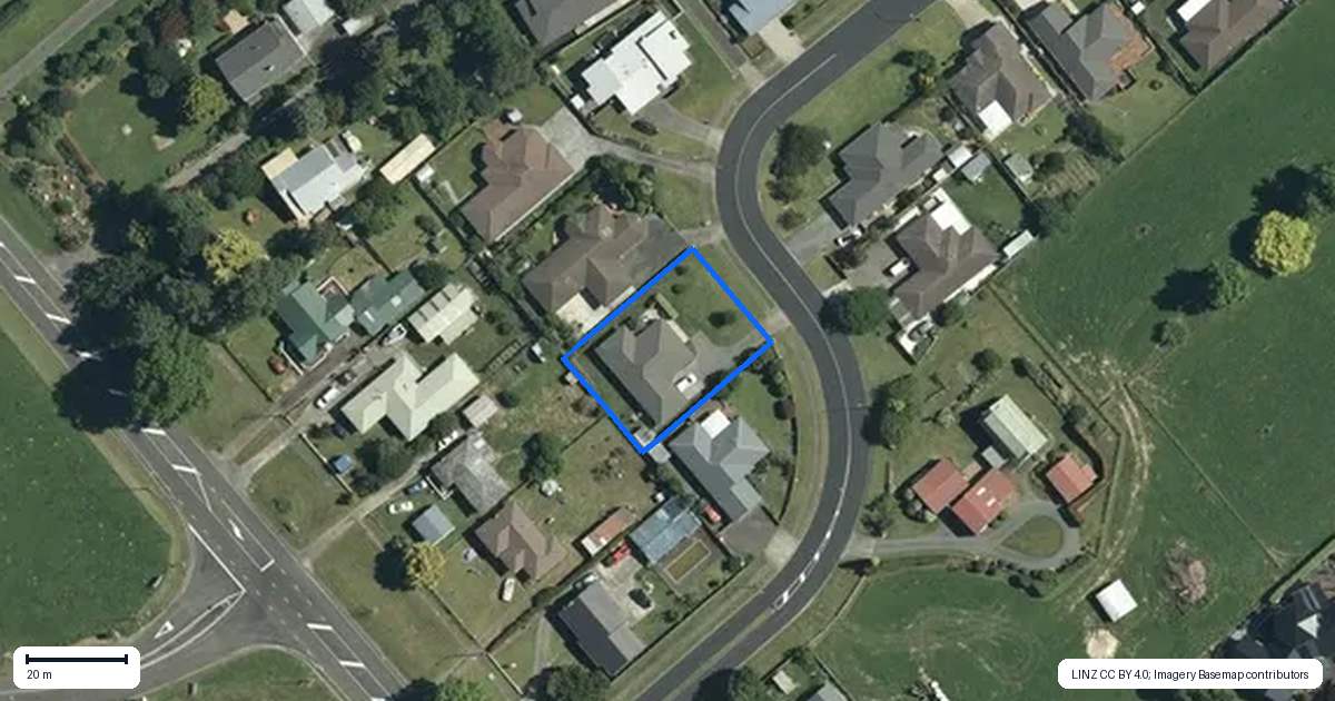 Property context map for 3 Vogel Place, Te Aroha