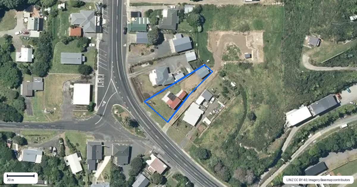 Property context map for 45 North Street, Mokau