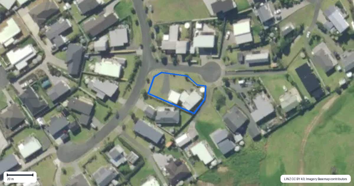Property context map for 2 Beachcomber Road, Mangawhai Heads, Mangawhai