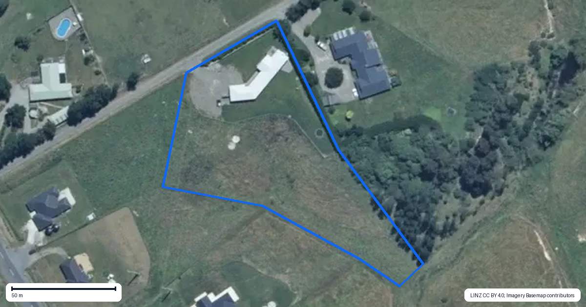 Property context map for 69 Williams Road, Tokomaru, Palmerston North