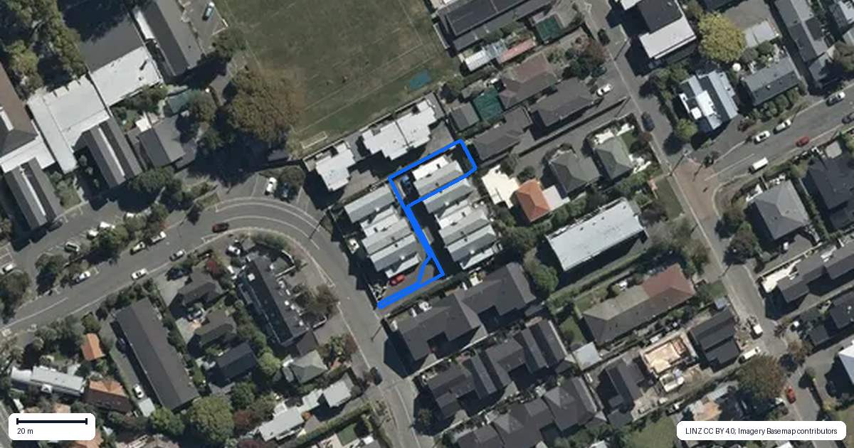 Property context map for 32 Rhodes Street, Merivale, Christchurch