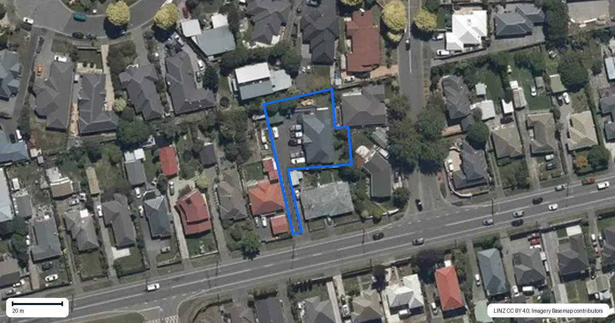 Property context map for 97A Briggs Road, Shirley, Christchurch