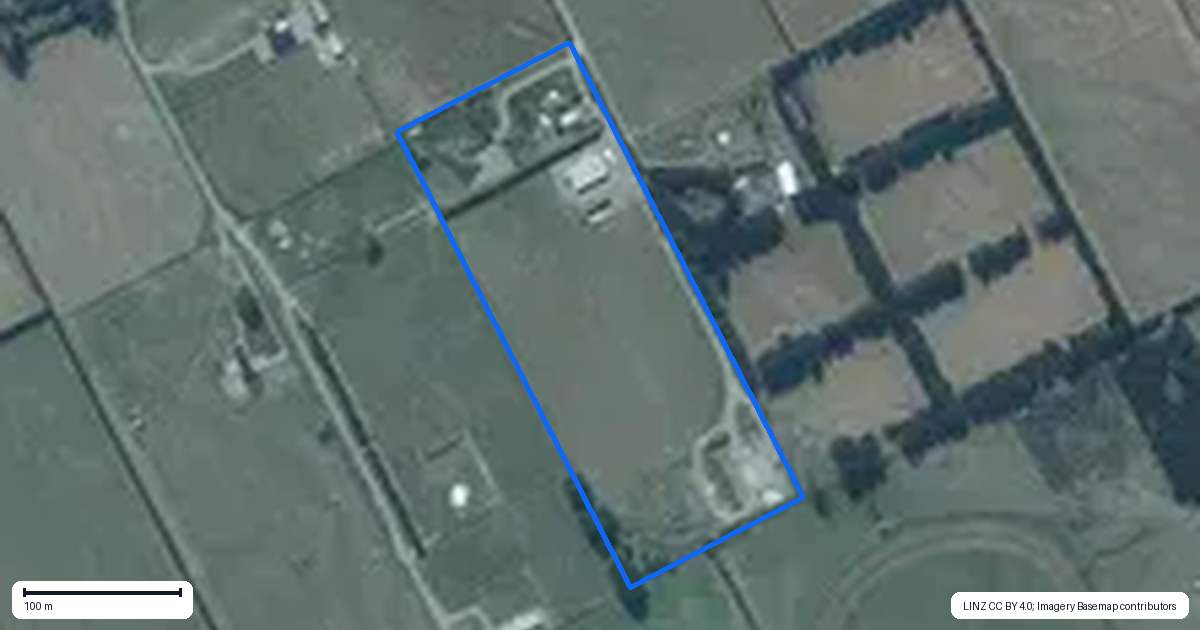Property context map for 4/469 Maddisons Road, Rolleston