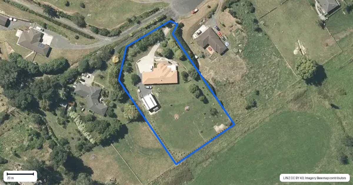 Property context map for 19 Green Acres Drive, Te Kauwhata