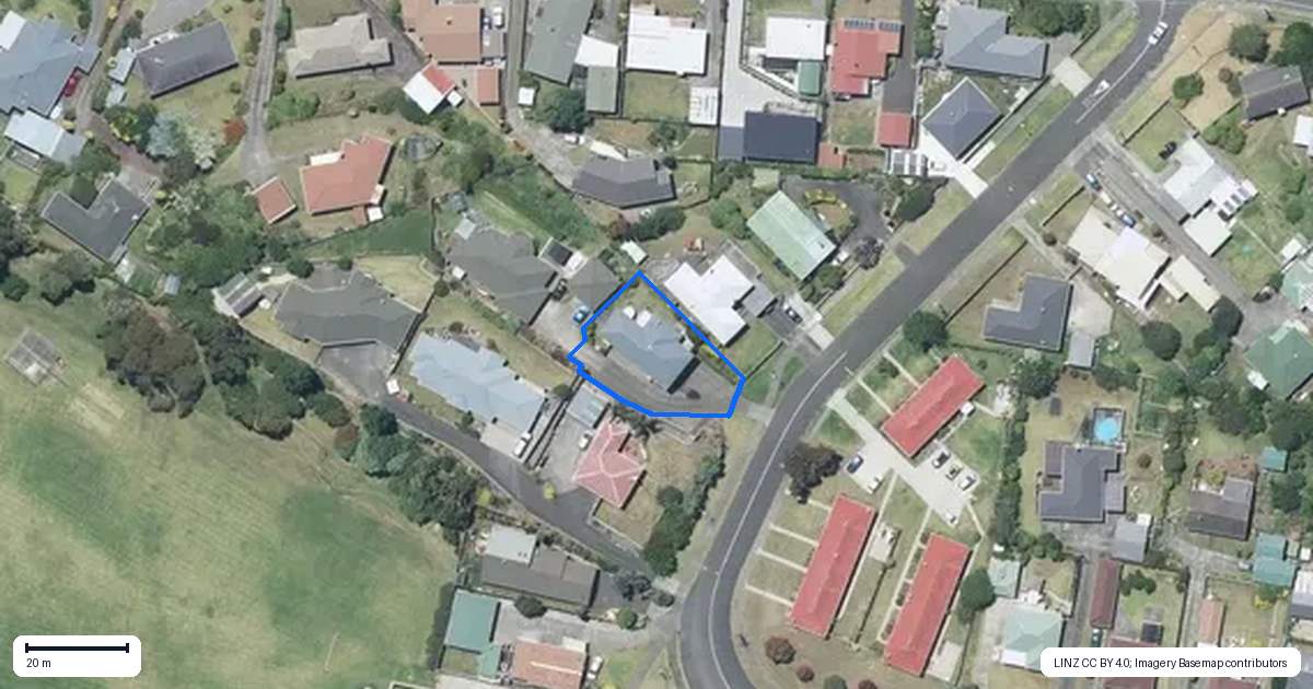 Property context map for 192 Parsons Street, Tawhero, Whanganui