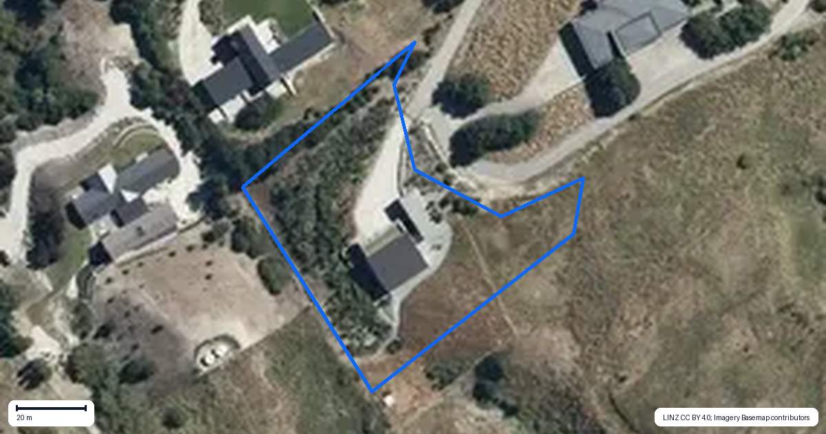 Property context map for 68 Sicilian Lane, Lake Hayes, Queenstown