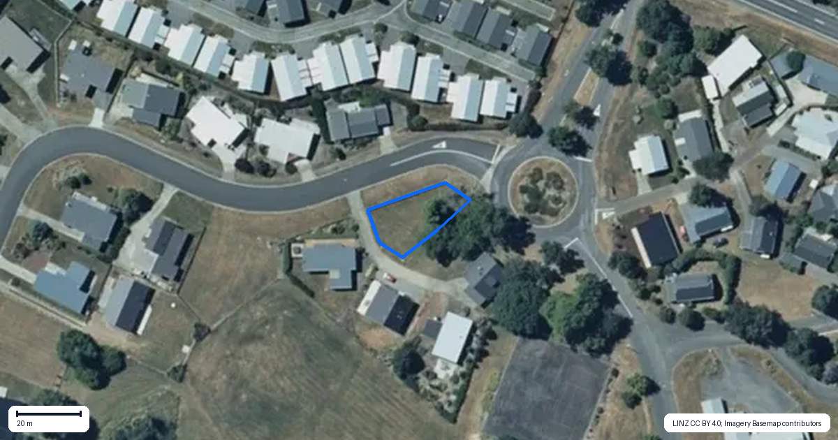 Property context map for 1 Carex Way, Ohakune