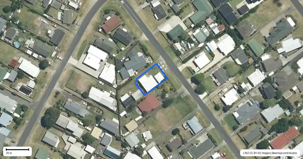 Property context map for 103A Exeter Road, Whangamata