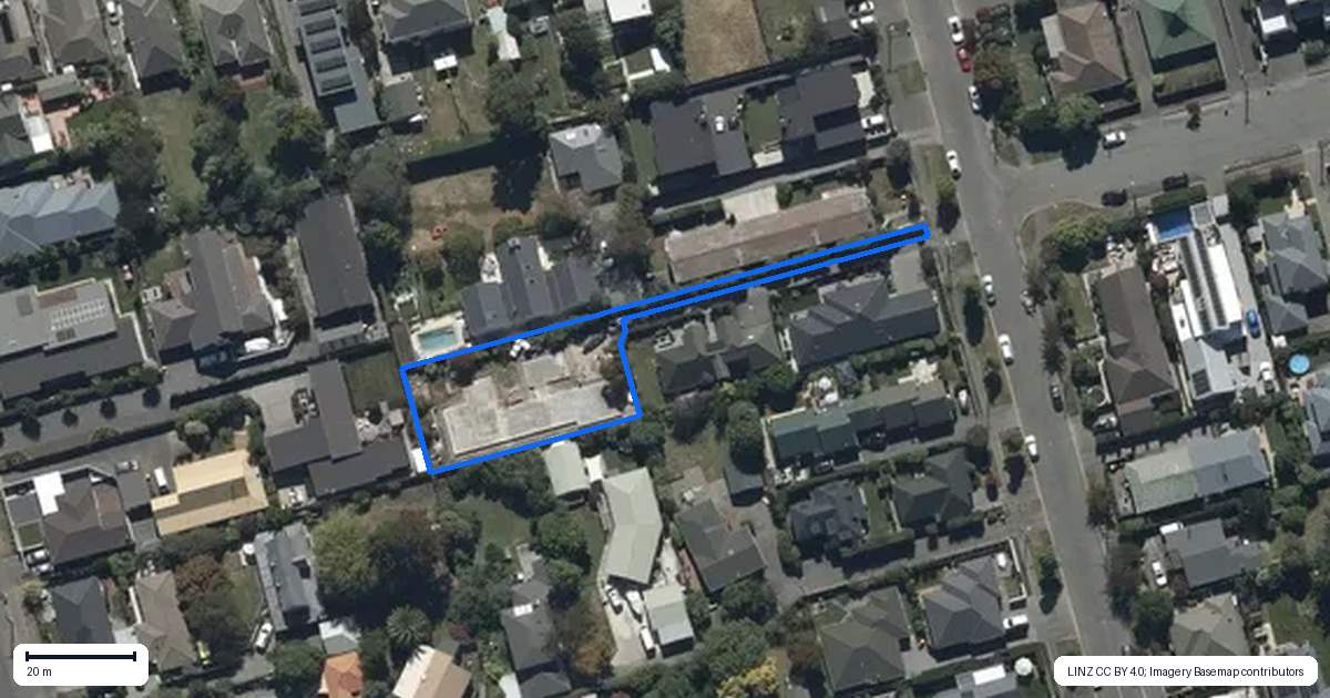Property context map for 53A Garreg Road, Bryndwr, Christchurch
