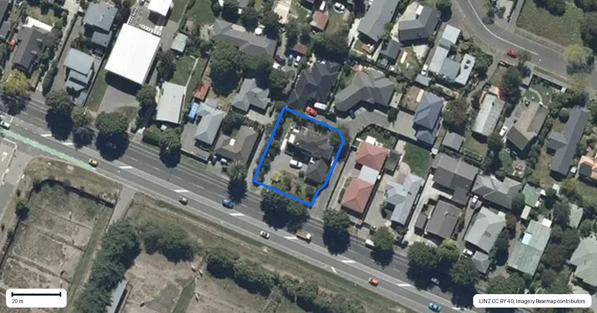 Property context map for 286 Yaldhurst Road, Avonhead, Christchurch